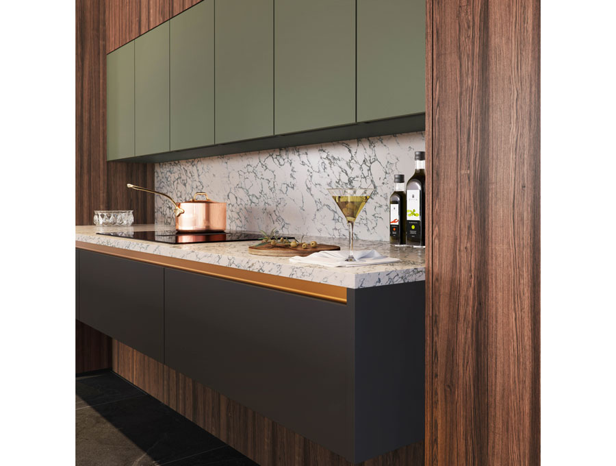 Pictured is the new Marbling Moods kitchen from Keller
